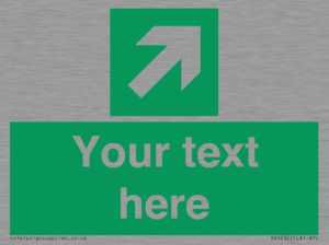 Custom Arrow Top Right Sign